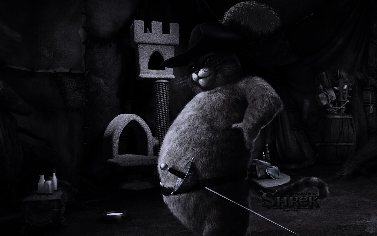 Кот в сапогах из Шрека обои