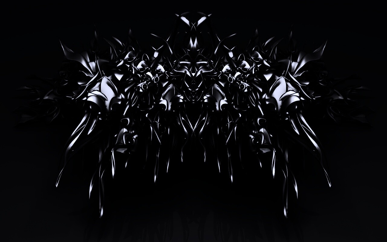 Страшная трехмерная абстракция обои