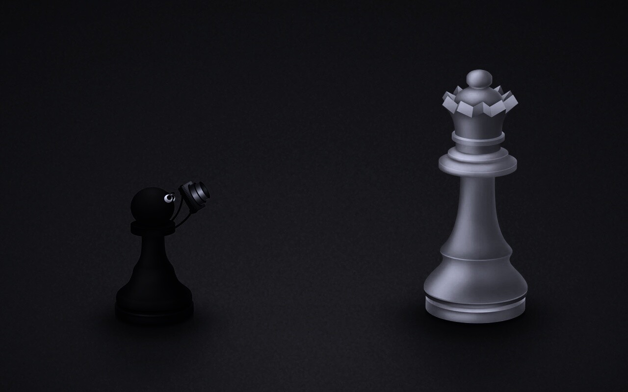 Пешка фотографирует короля обои