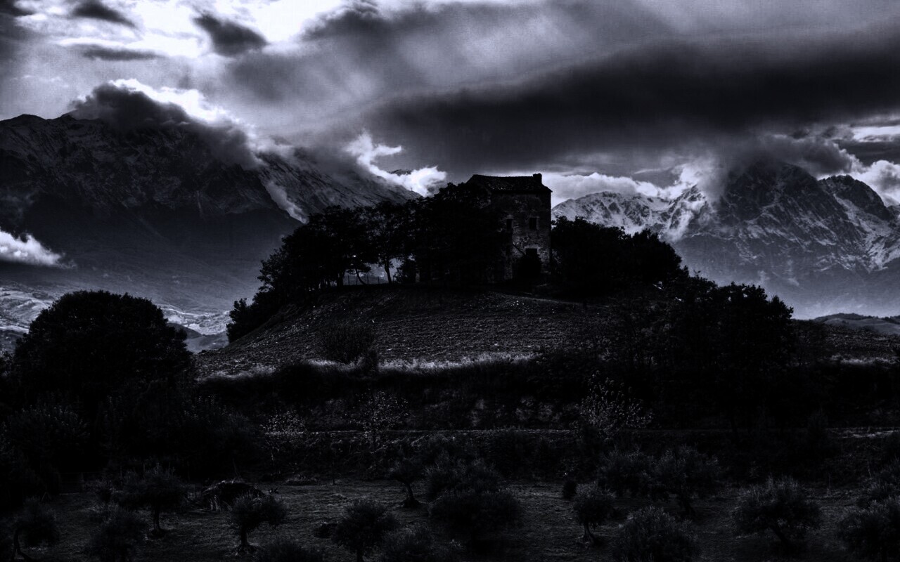 Горный пейзаж обои