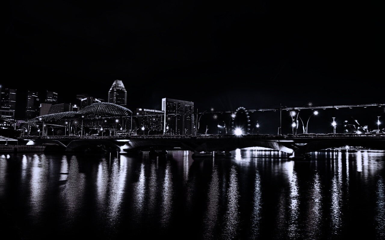 Ночной город обои