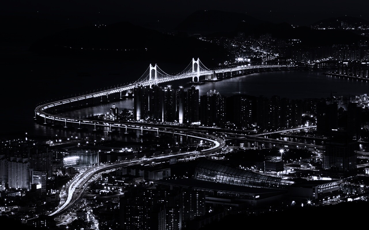 Ночной город обои