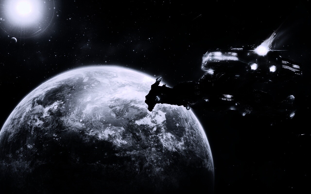 Hyperion летит к земле обои