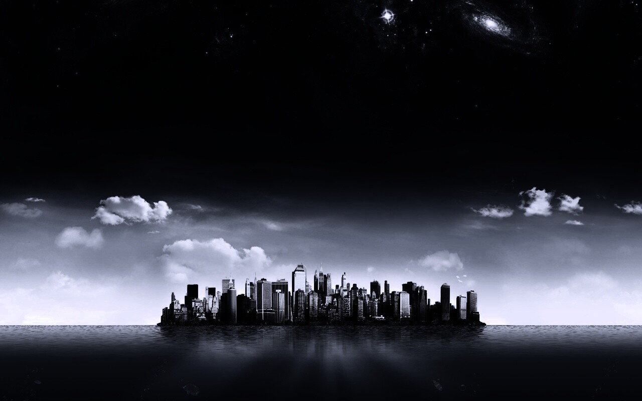 Город на острове обои