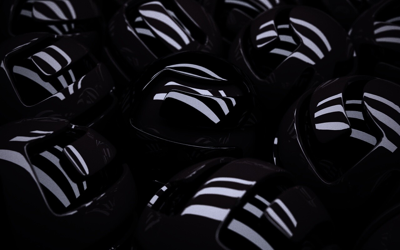 Красные объемные шарики обои