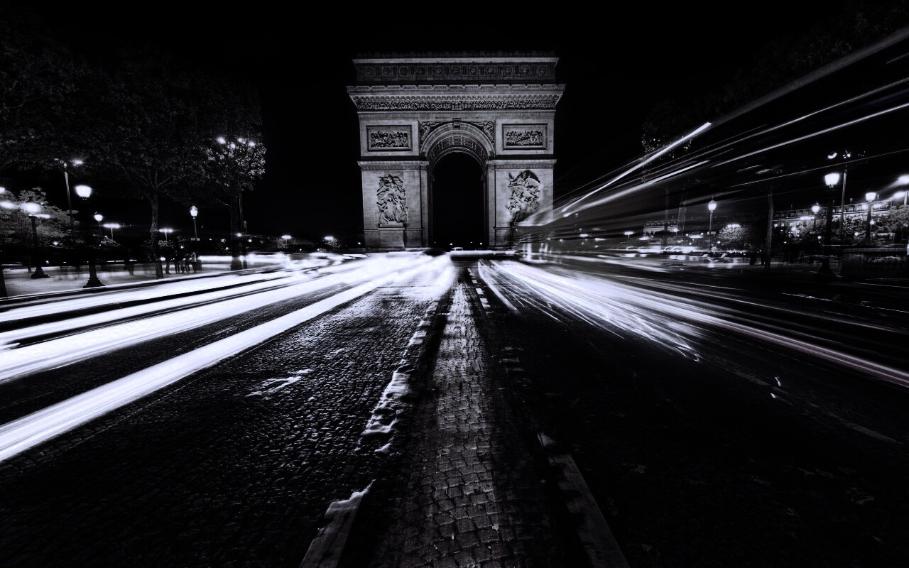 Елисейские поля с Триумфальной аркой обои