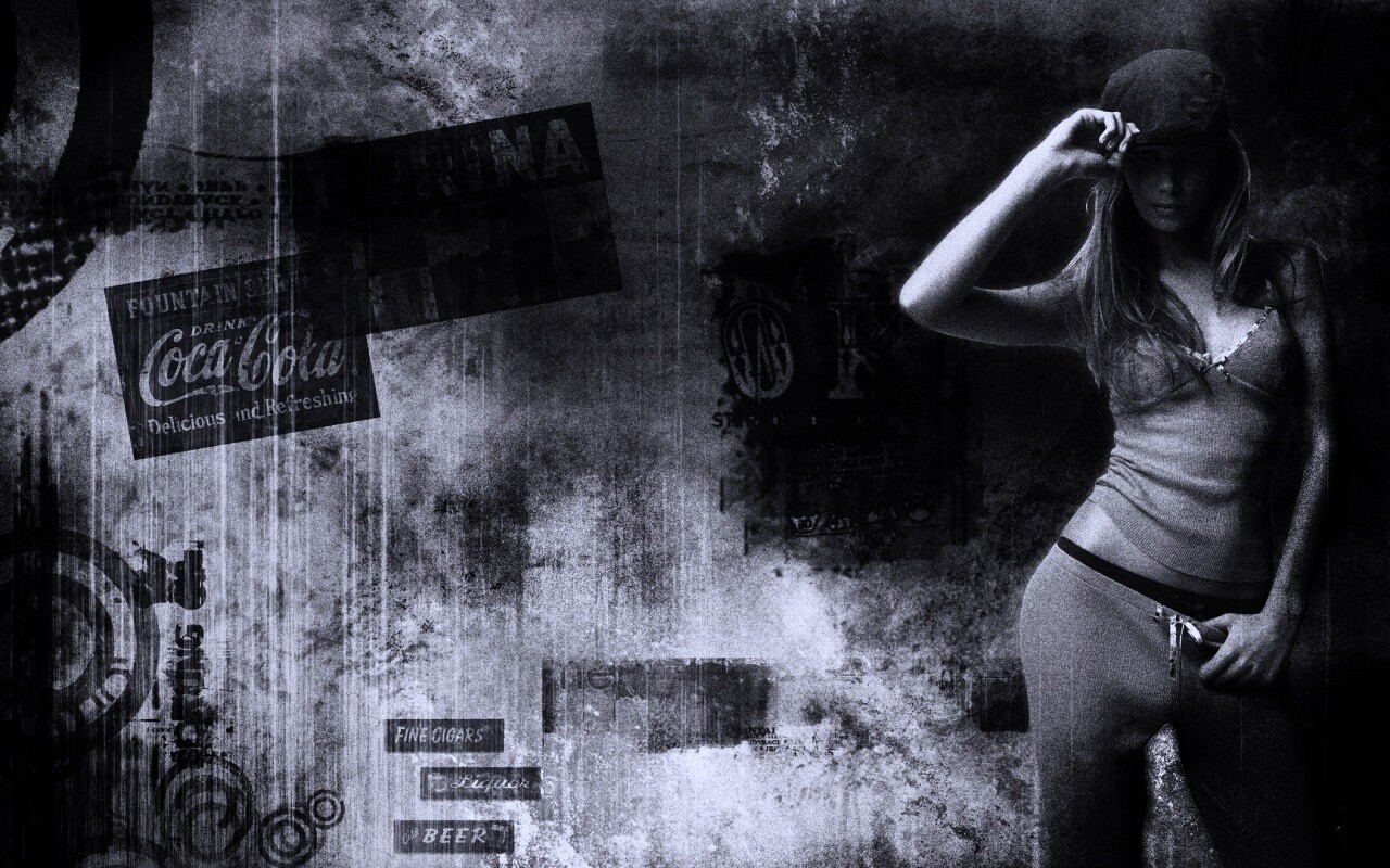 Винтажная девушка обои