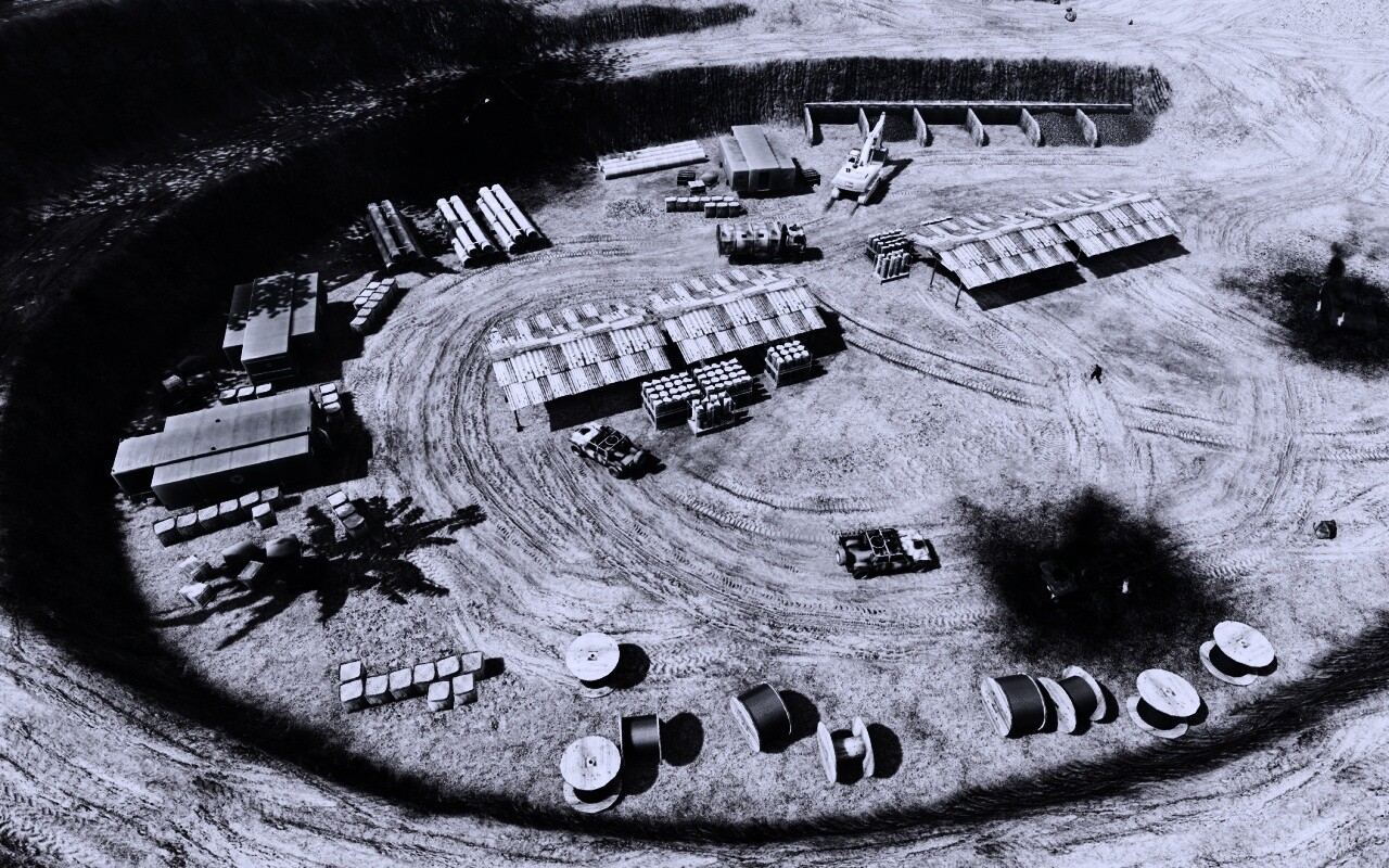 Вид на карьер из Crysis обои