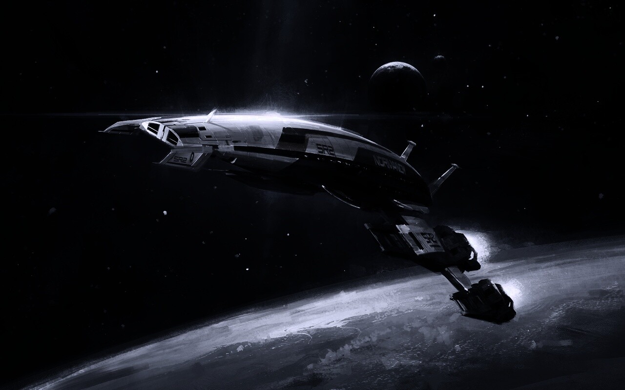 Корабль Normandy обои