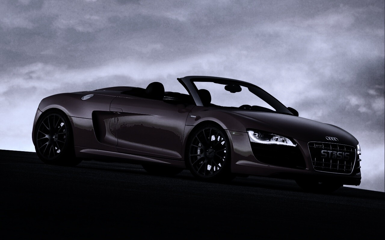 Красная Audi обои