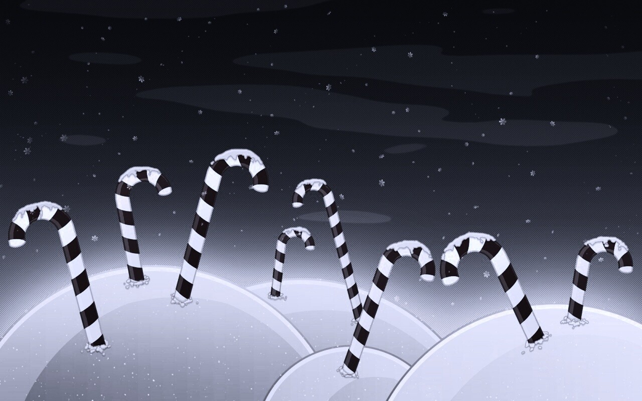 Леденцы в сугробах обои