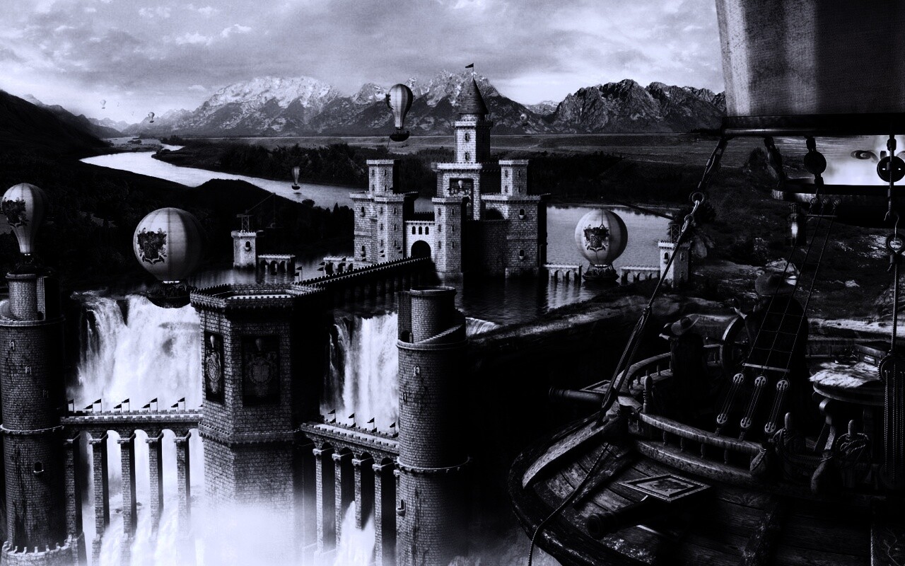 Замок-дамба обои