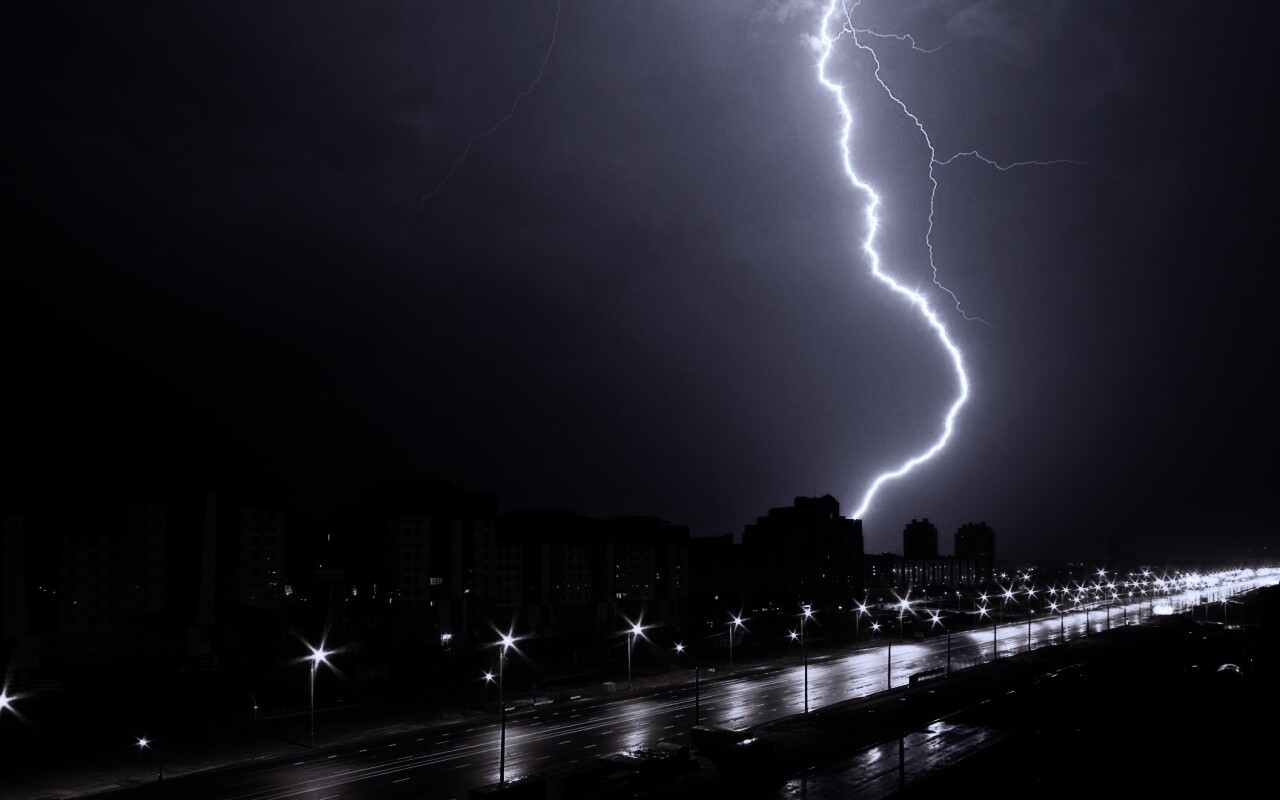 Молния обои