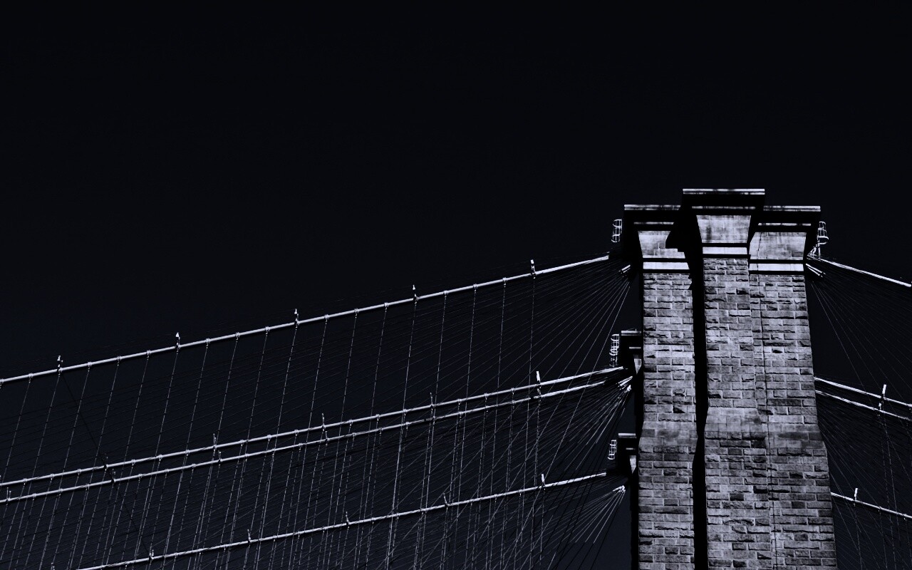 Одна из арок Бруклинского Моста обои