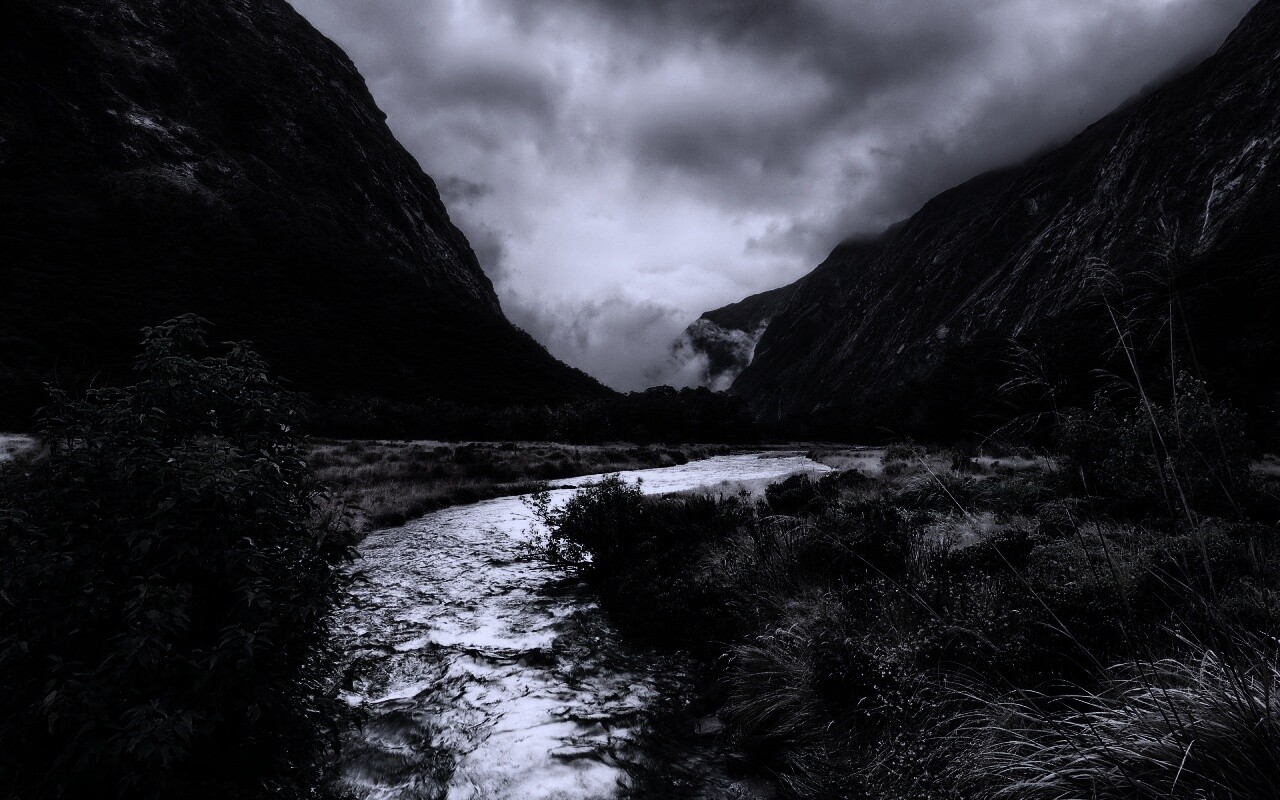 Горная река обои