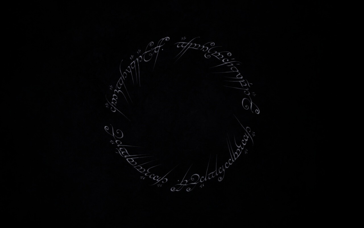 Кольцо всевластья - узор обои