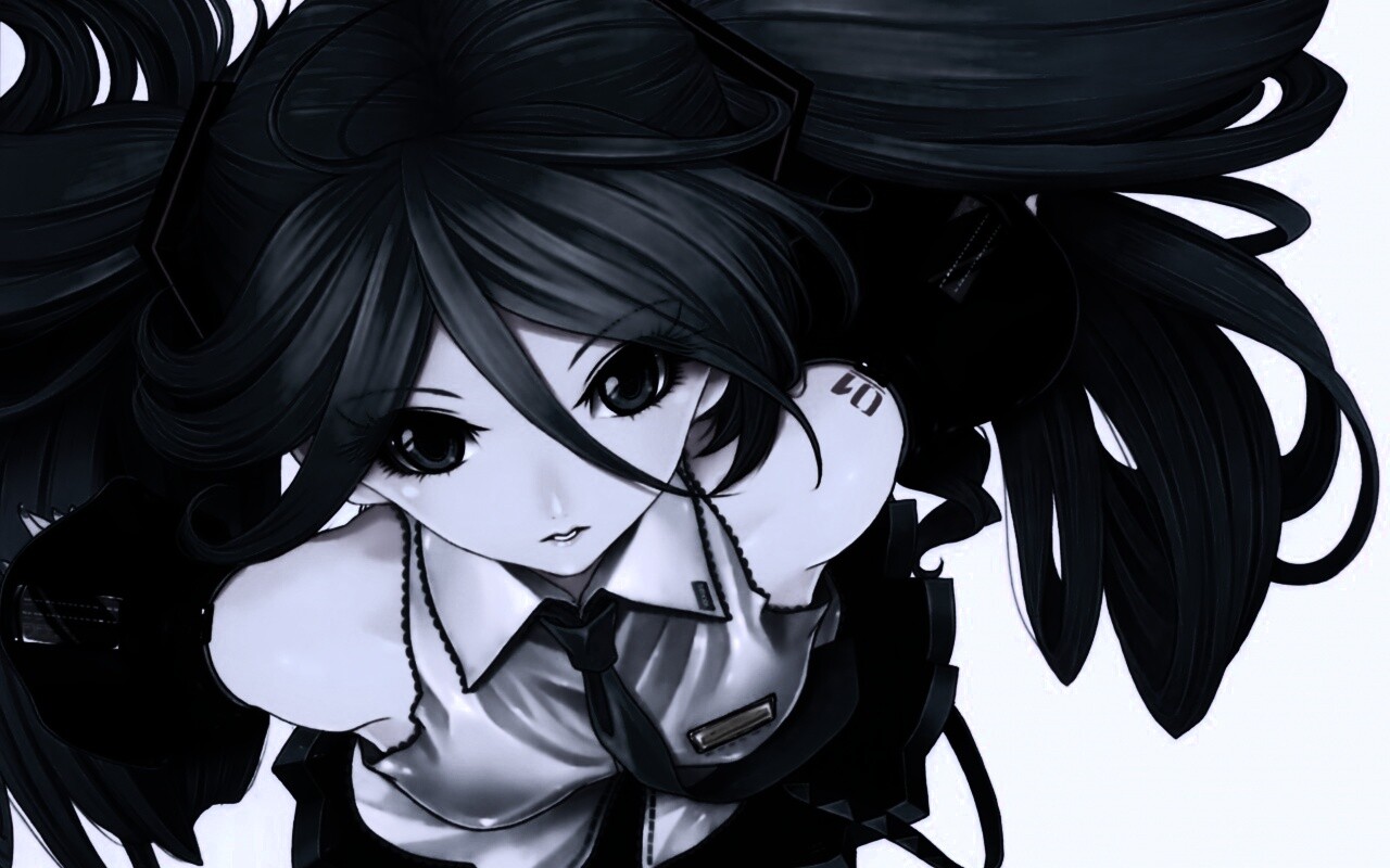 Синеволосая Хатсуне Мику обои