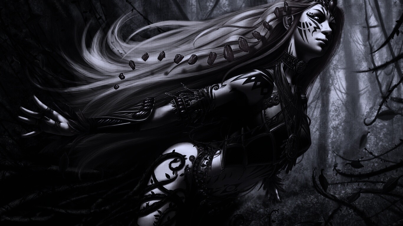 Лесная богиня обои