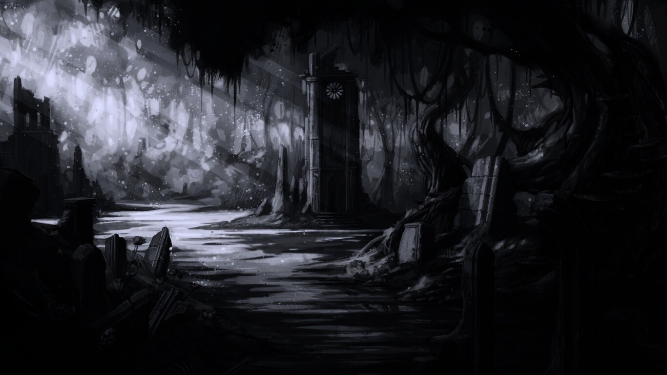 Руины эльфийского города обои