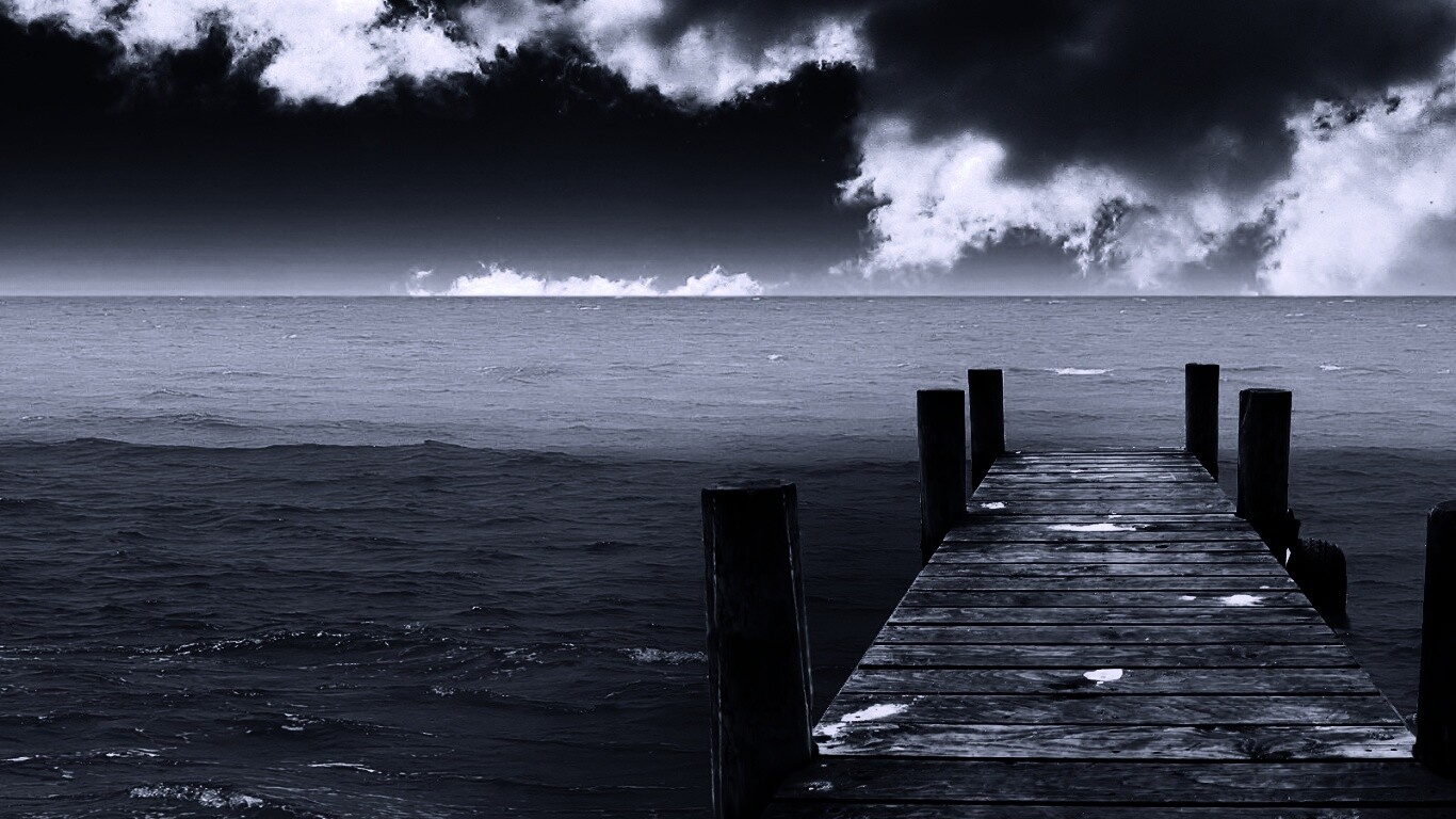 Деревянный причал обои