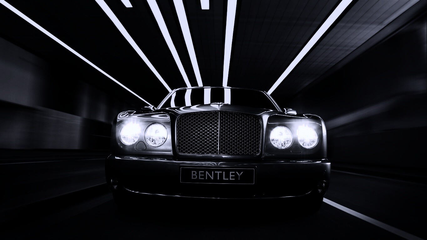 Бентли в тоннеле обои
