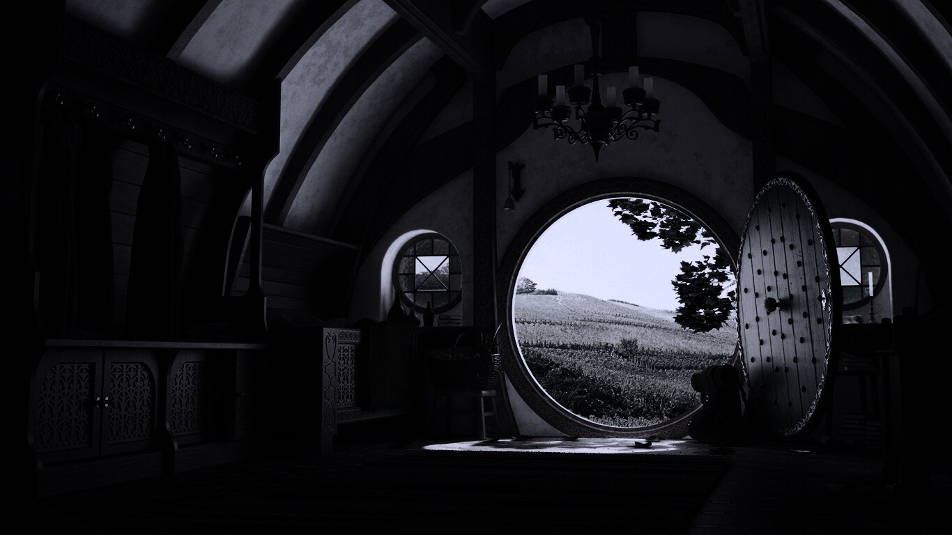 Дом хоббитов обои