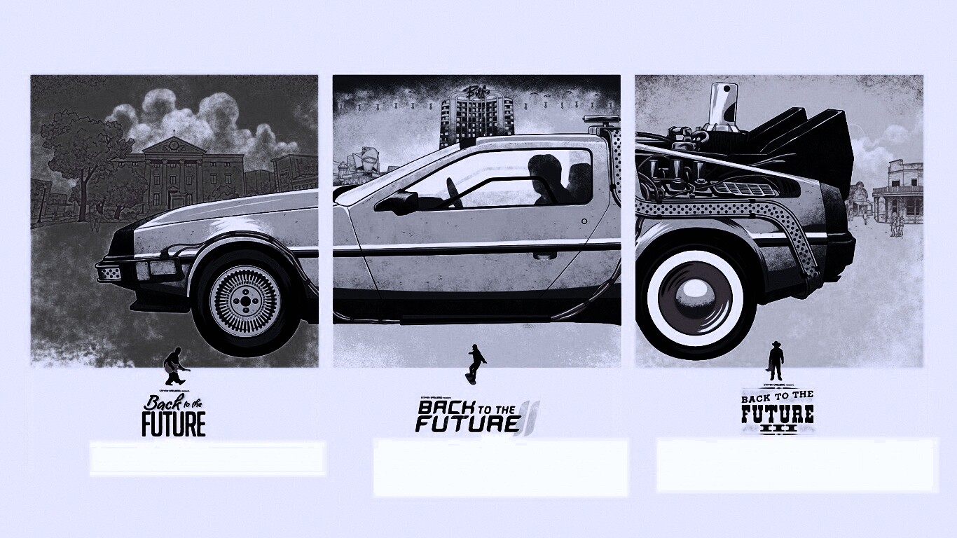 Делориан из Назад в будущее обои