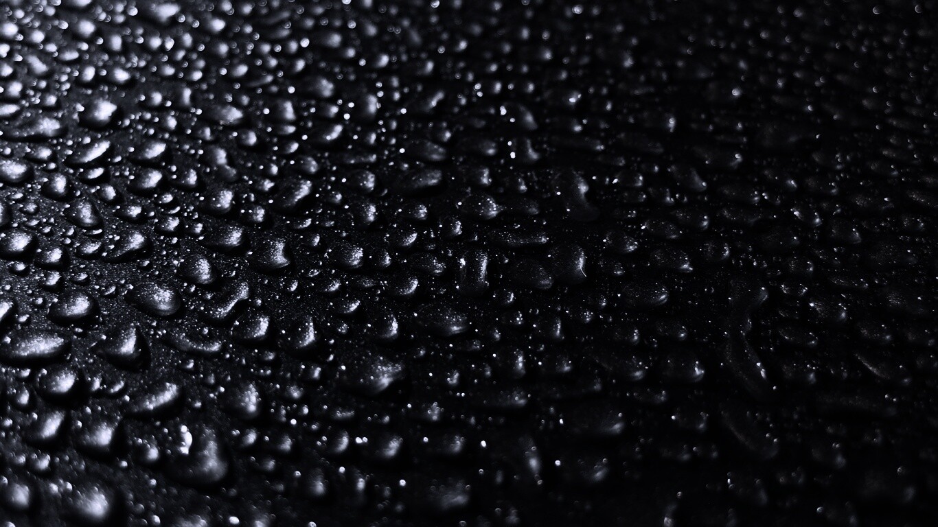 Вода собирается в капли обои