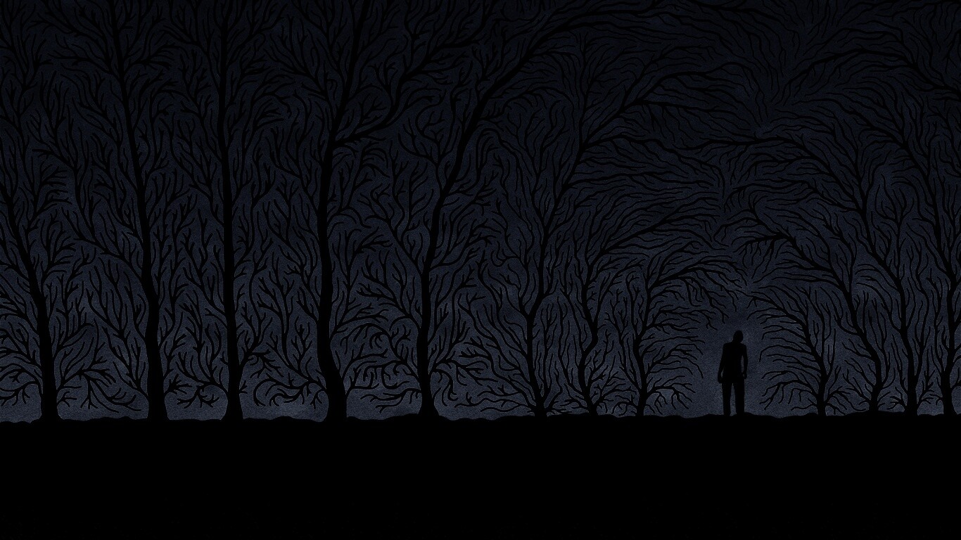 Смыкающиеся деревья обои