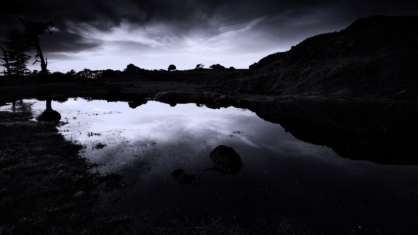 Затопленная долина в Новой Зеландии обои