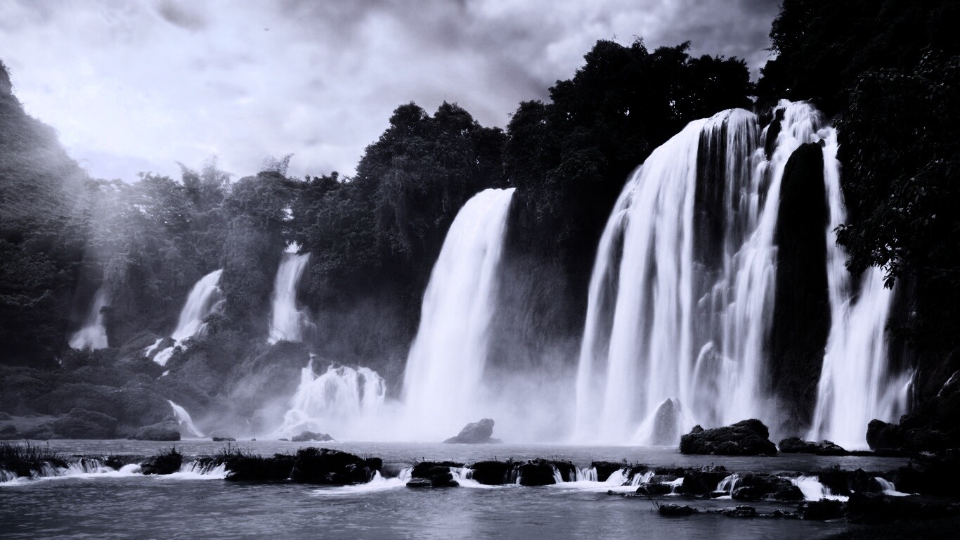 Водопады в джунглях обои