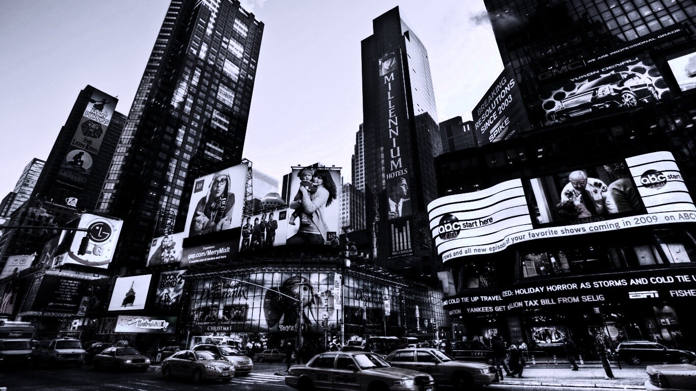 Улицы Нью-Йорка обои