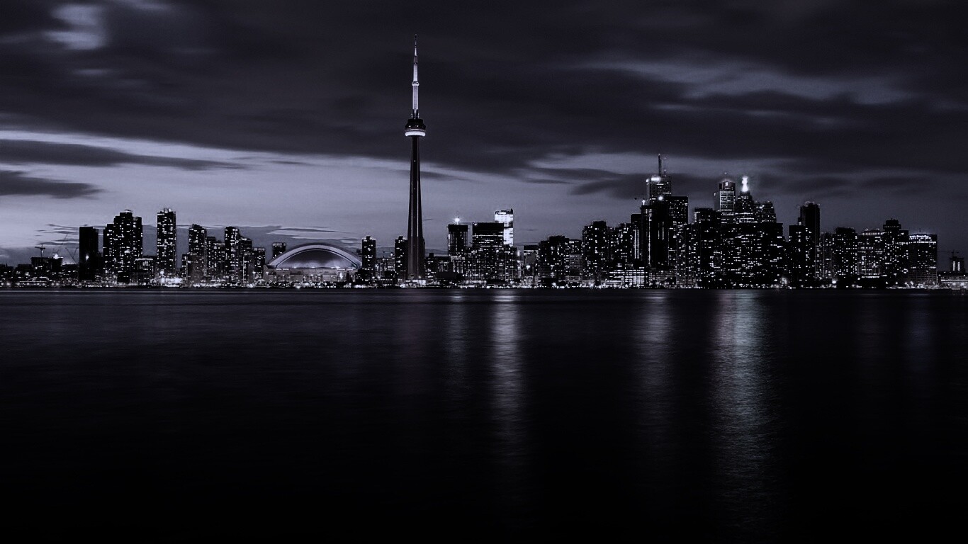 Ночной Торонто обои