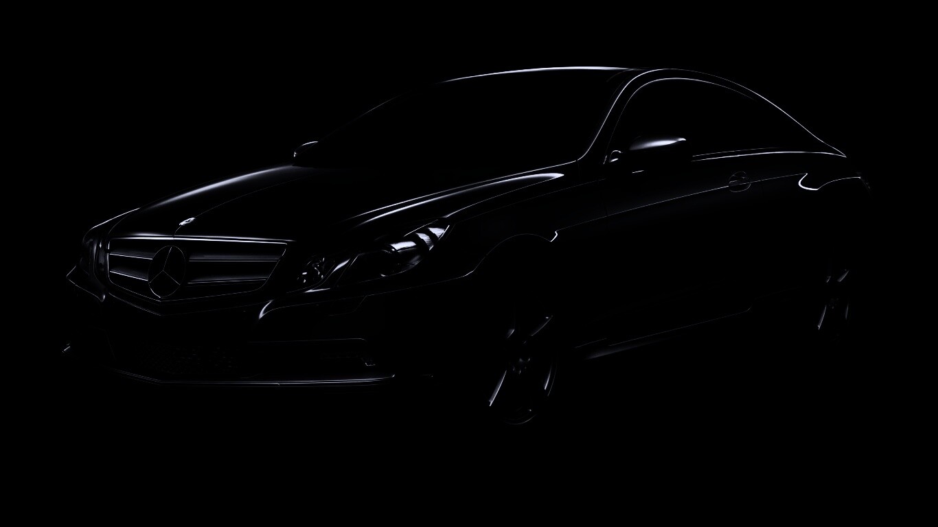 Черный Мерседес обои