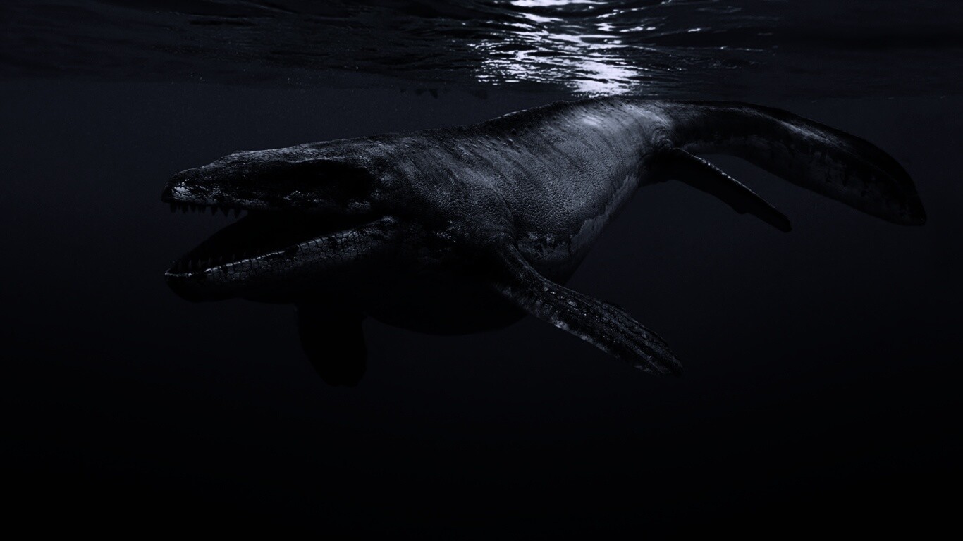 Морской динозавр обои