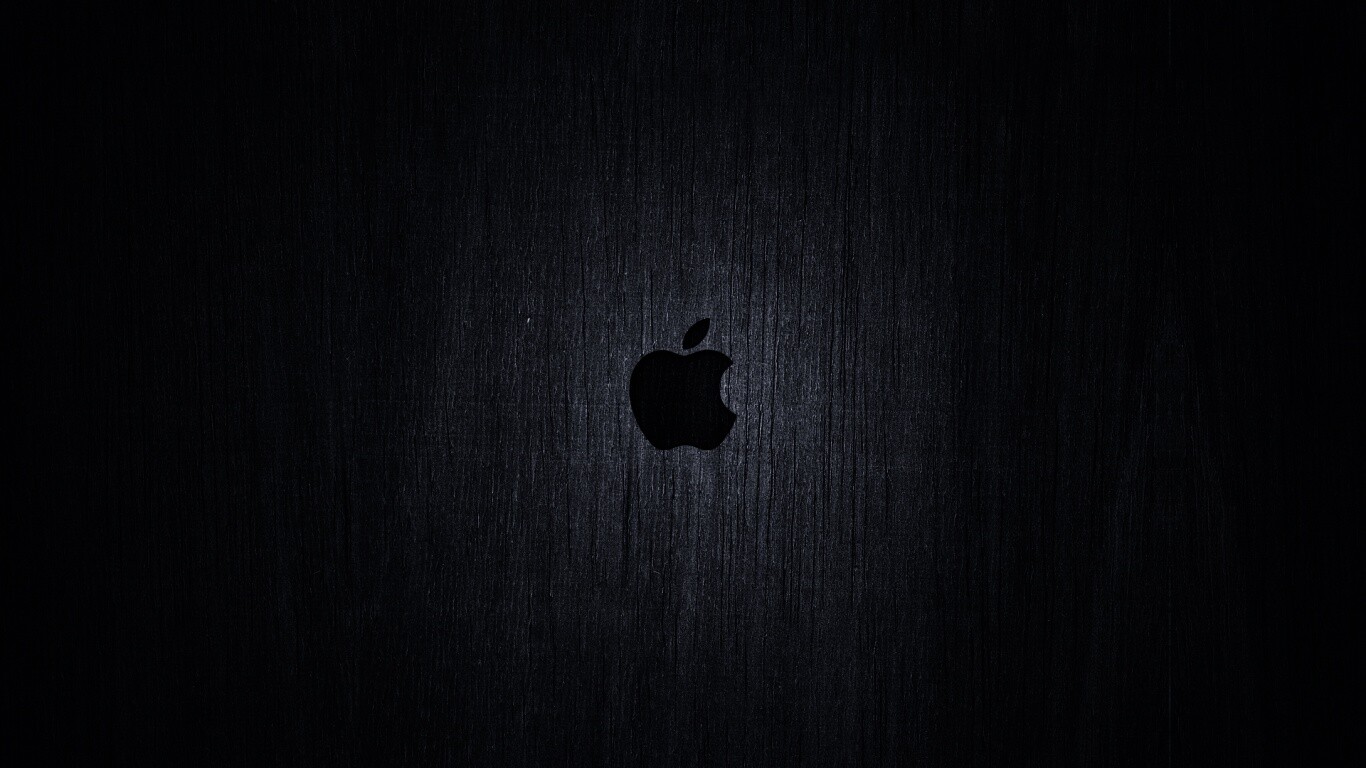 Логотип Apple на доске обои