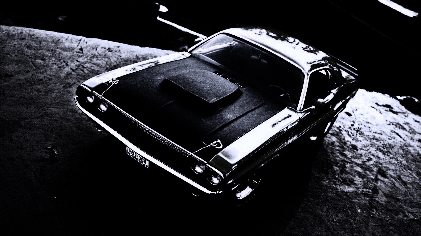 Додж на  каменистой поверхности обои