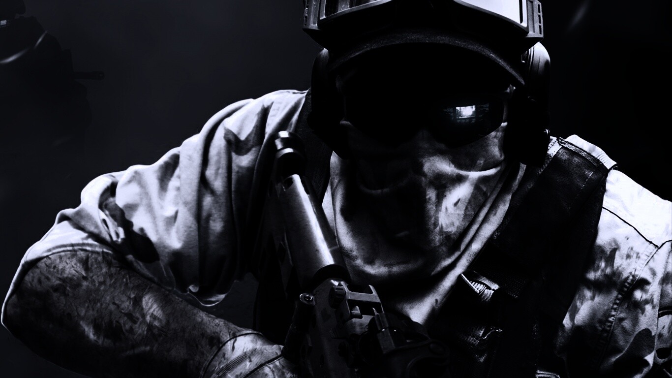 Боец в маске обои