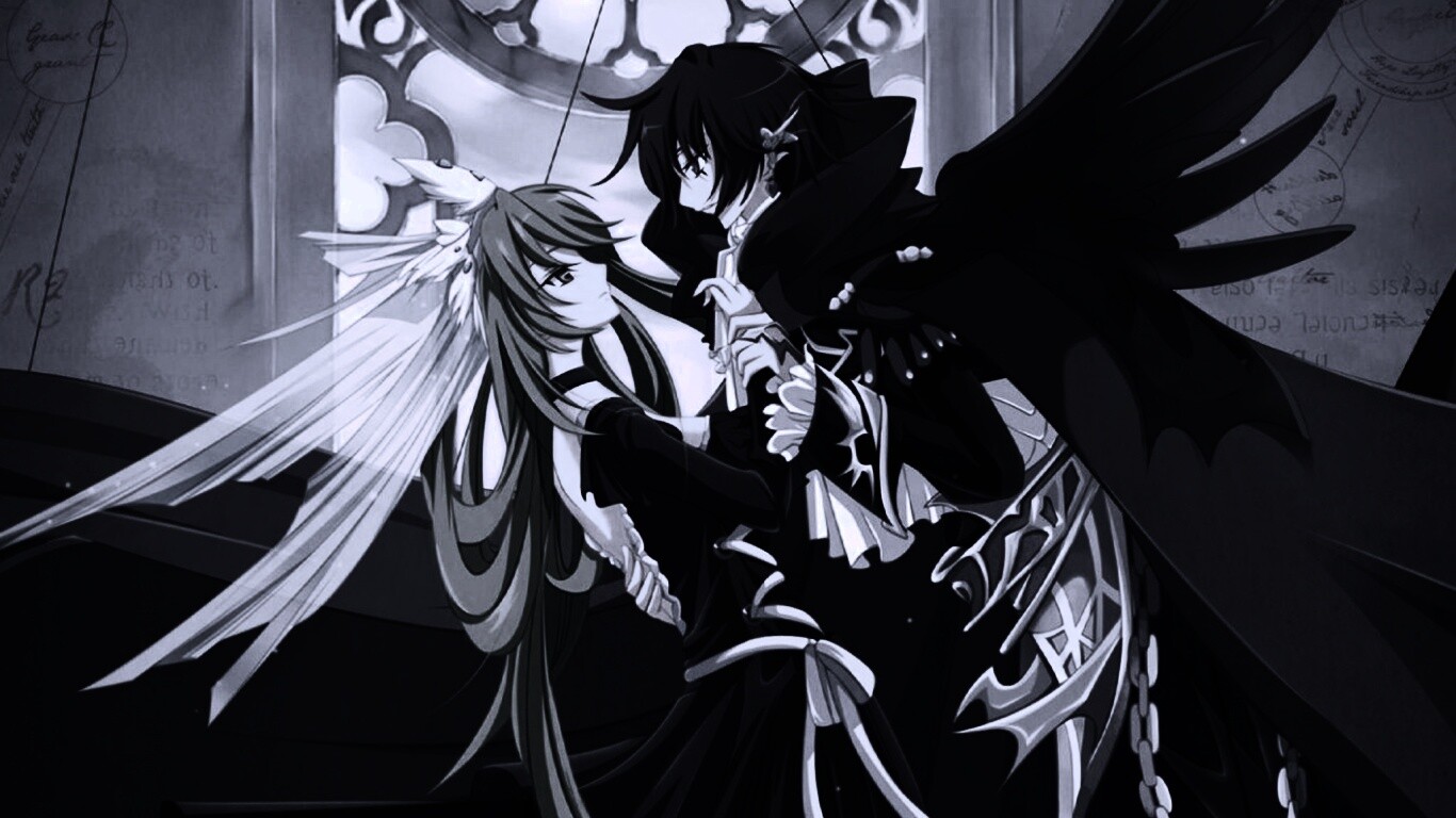 Танец под витражом обои