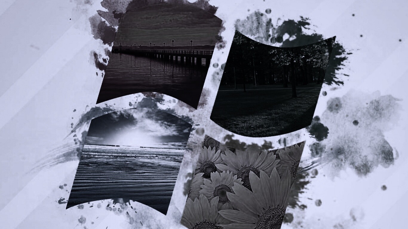 Логотип Winfdows bз фотографий природы обои