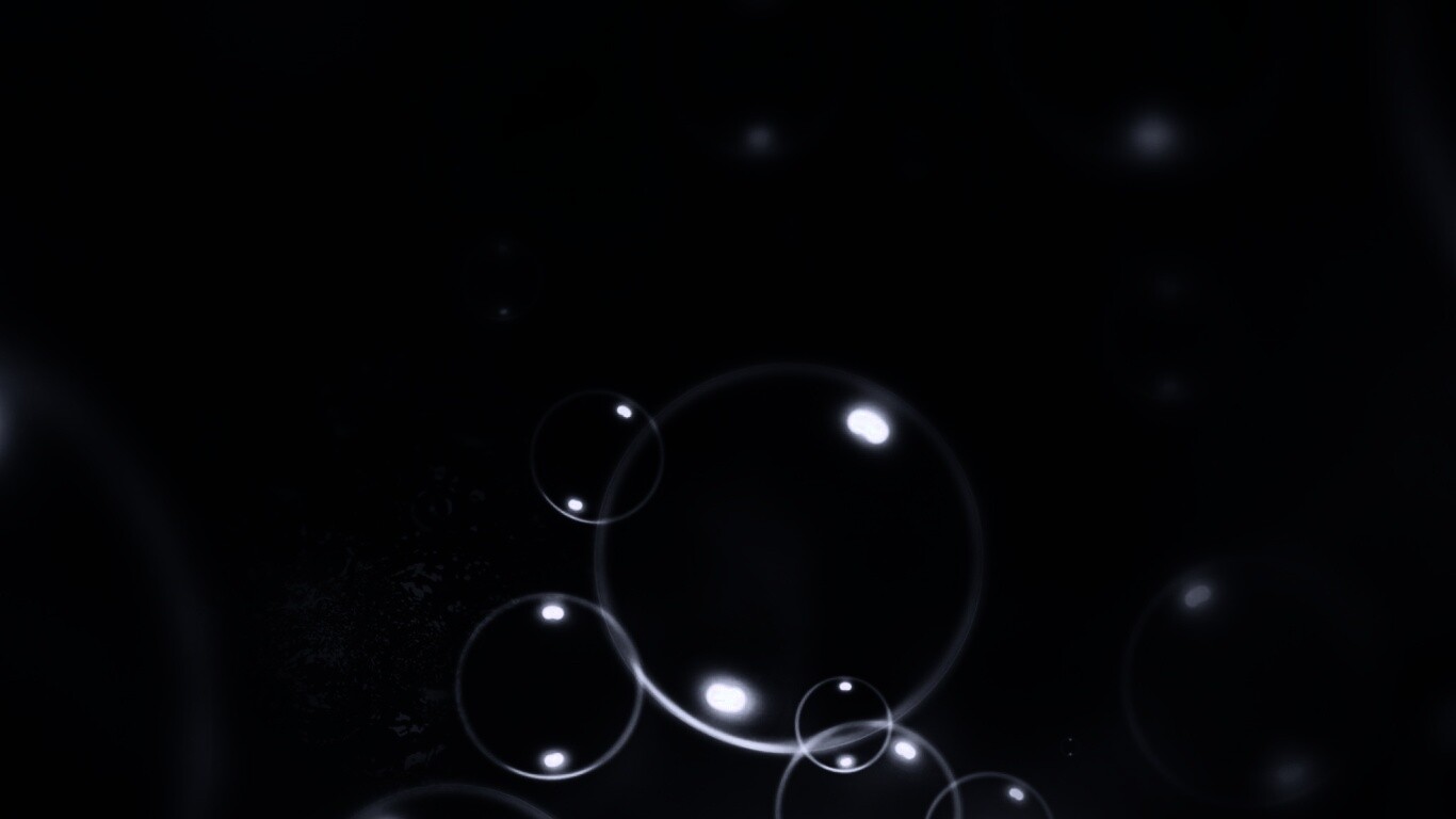 Пузыри в темной воде обои