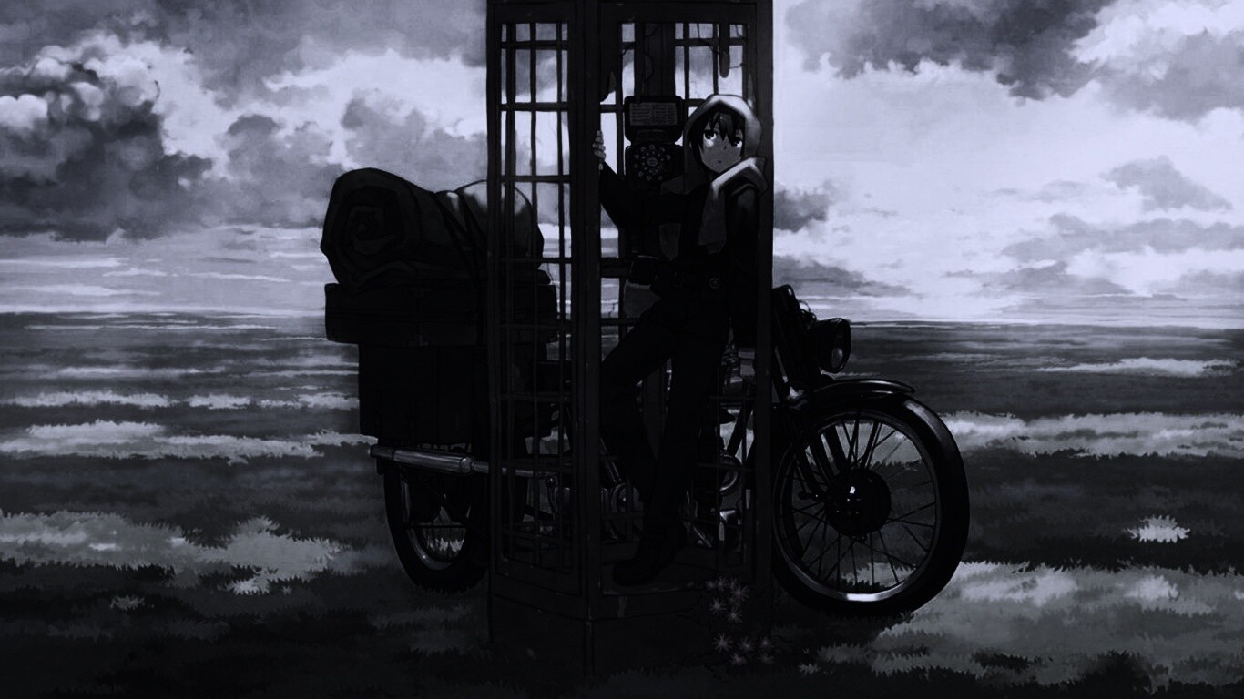 Парень в телефонной будке обои