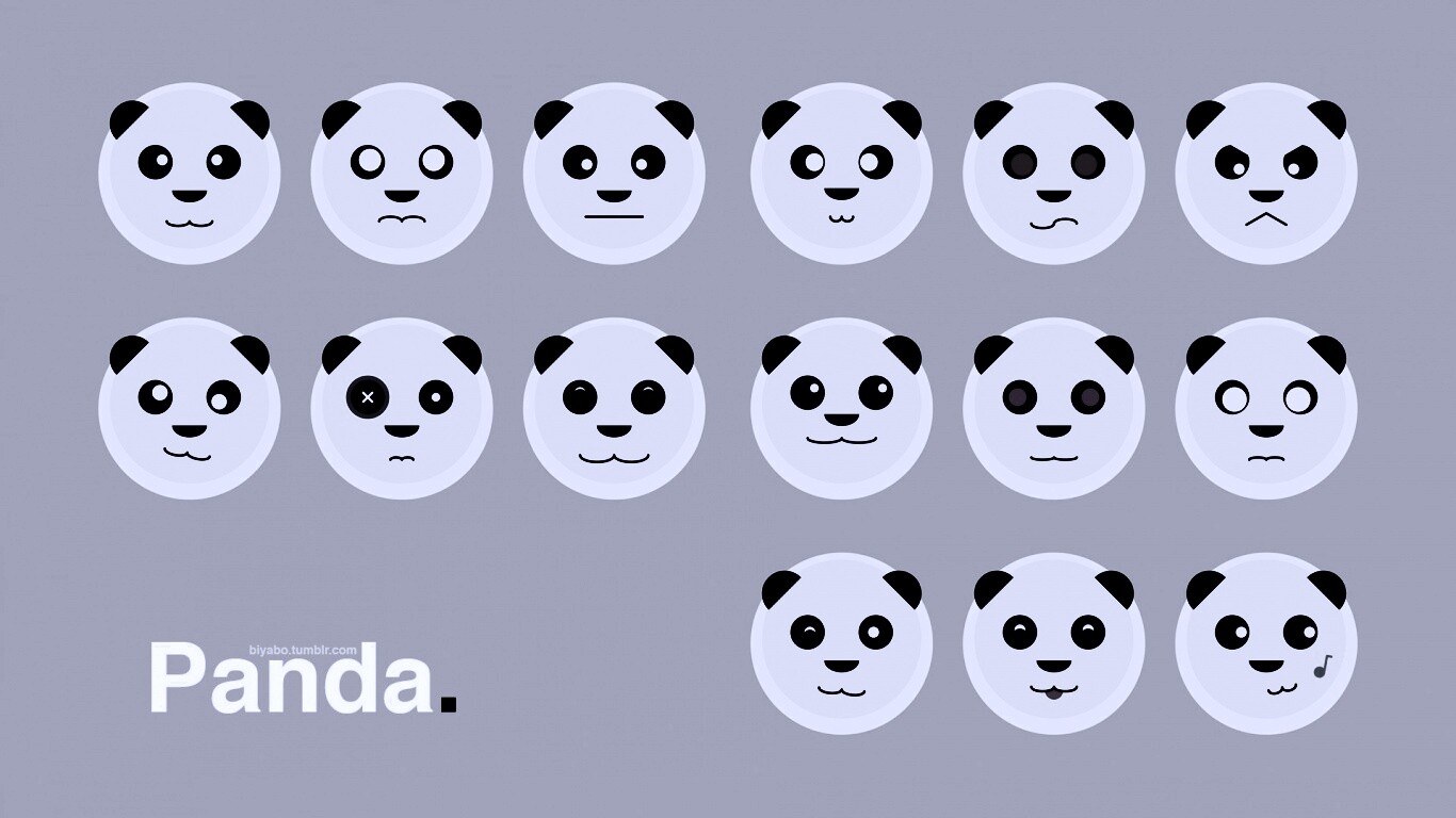 Морды панд обои
