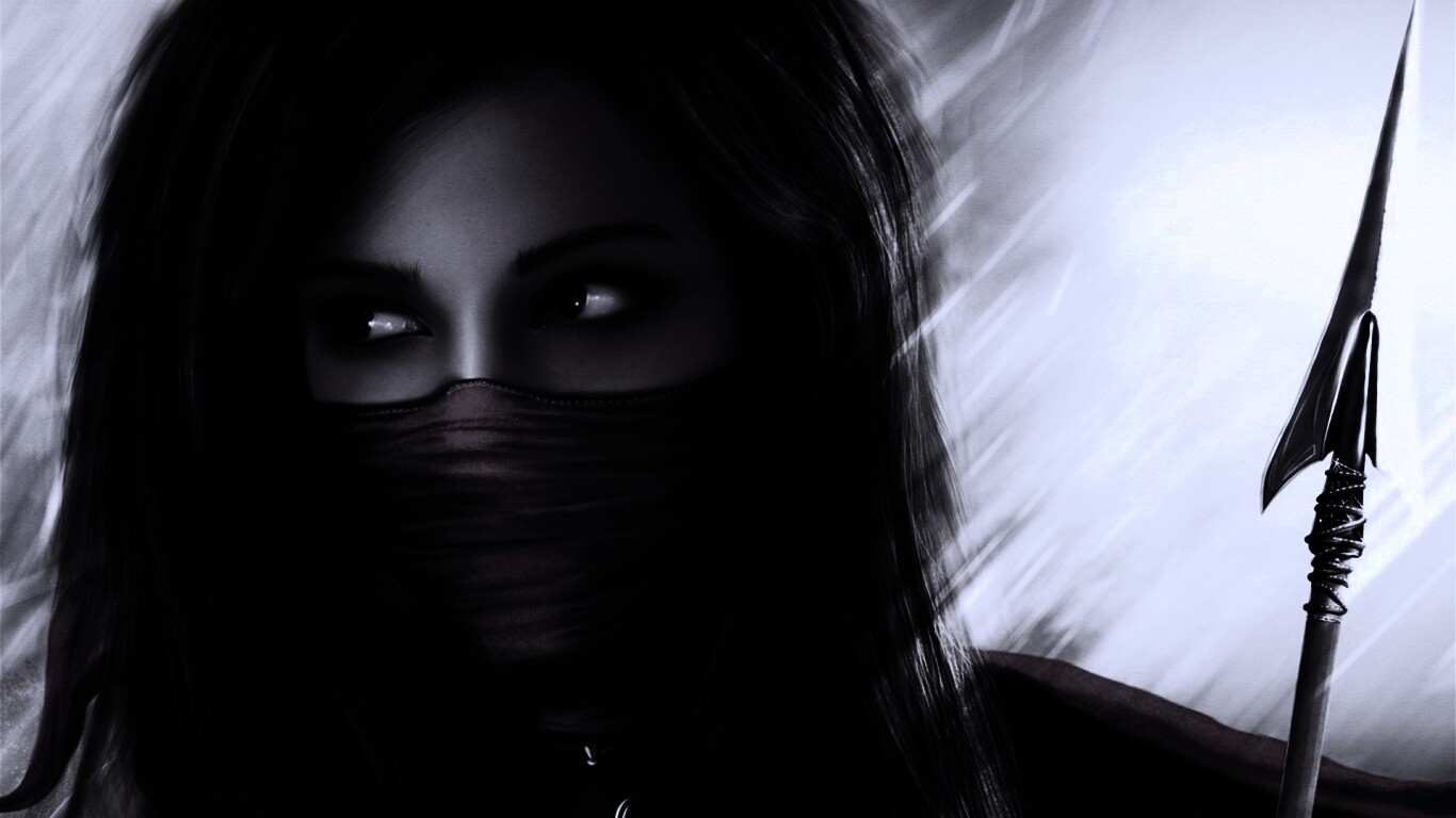 Девушка - ассасин обои