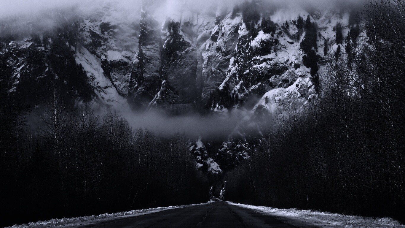 Дорога к скале обои