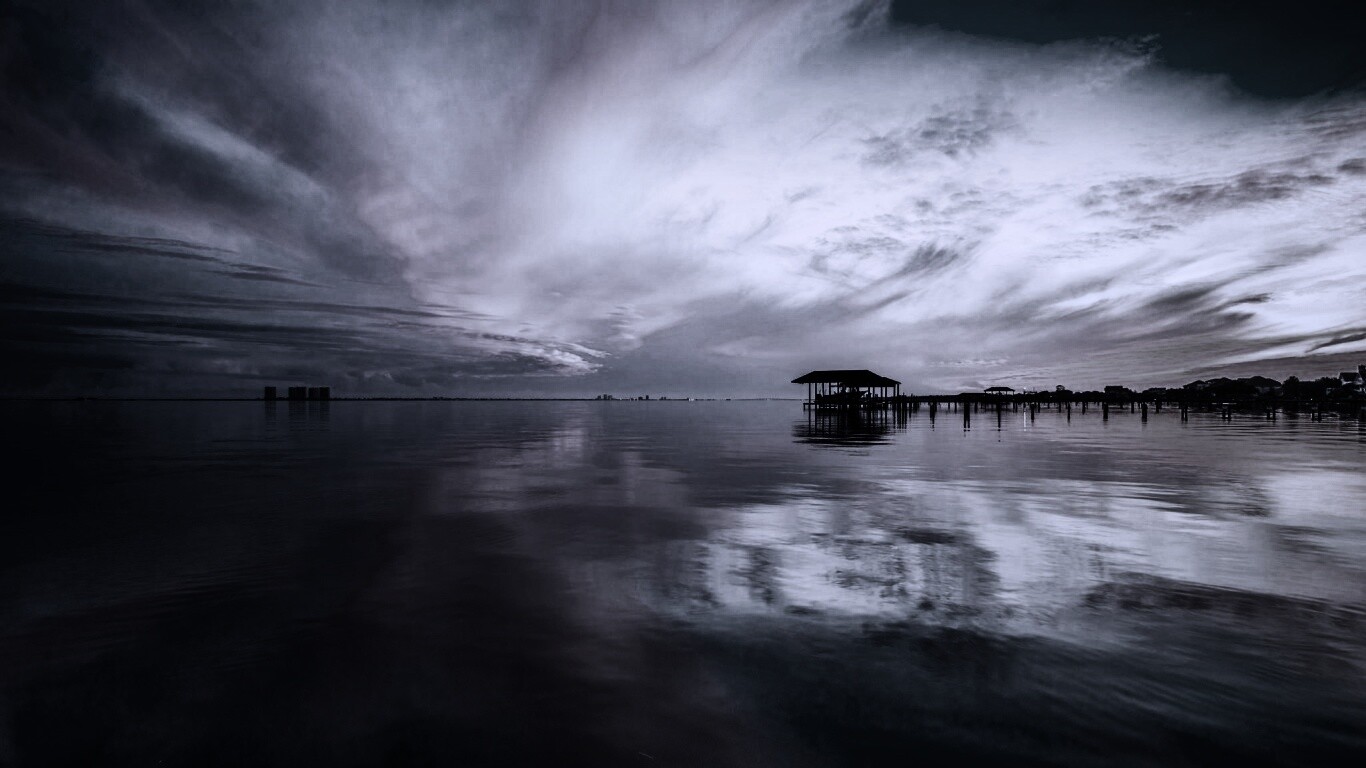 Прекрасный океанский закат обои