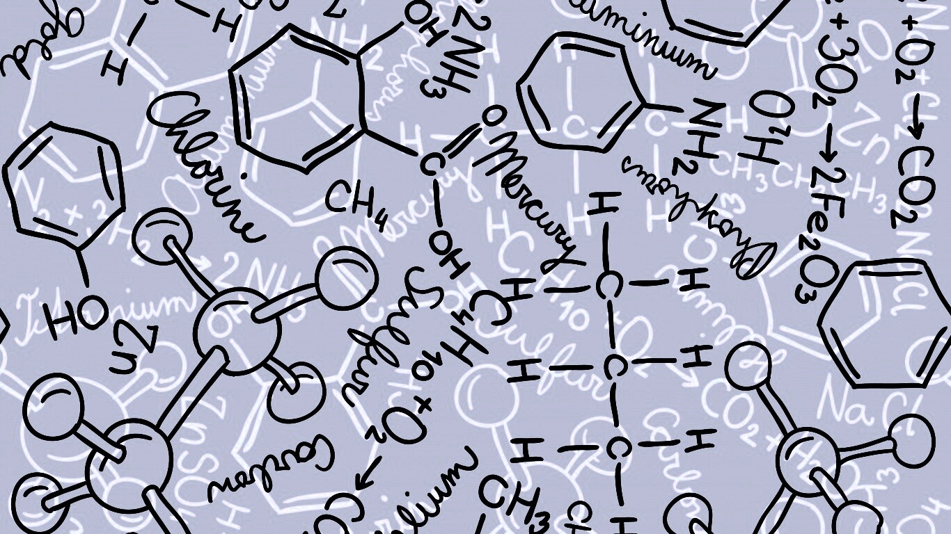 Химические формулы обои