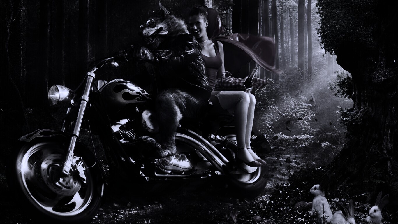 Красная шапочка по новому обои