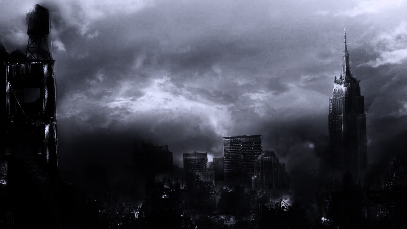 Город после ядерного взрыва обои