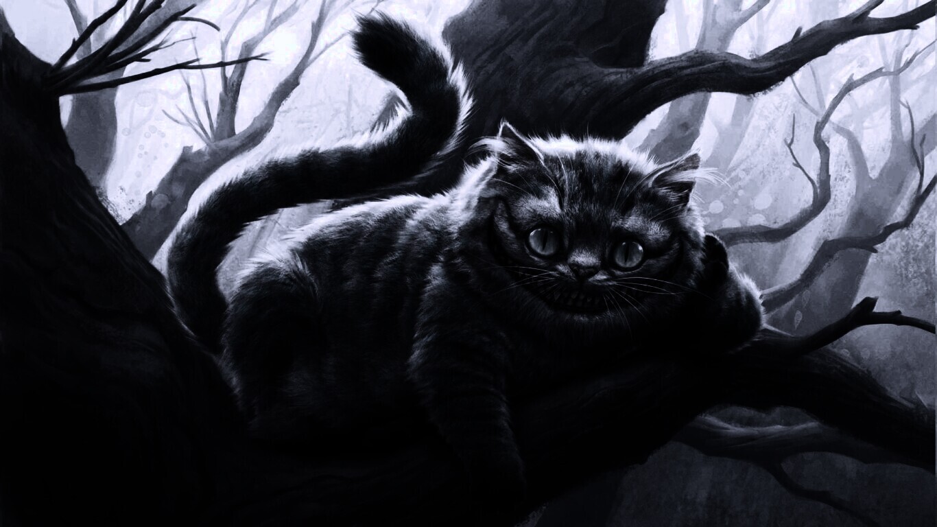 Чеширский кот обои